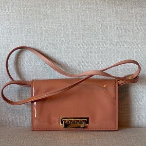 Zac Posen Rose Patent Leather Crossbody and Clutch